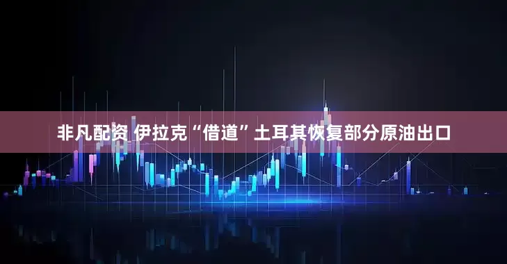 非凡配资 伊拉克“借道”土耳其恢复部分原油出口