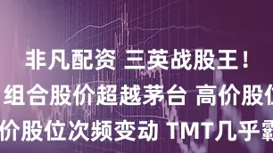 非凡配资 三英战股王！“易中天”组合股价超越茅台 高价股位次频变动 TMT几乎霸榜前排